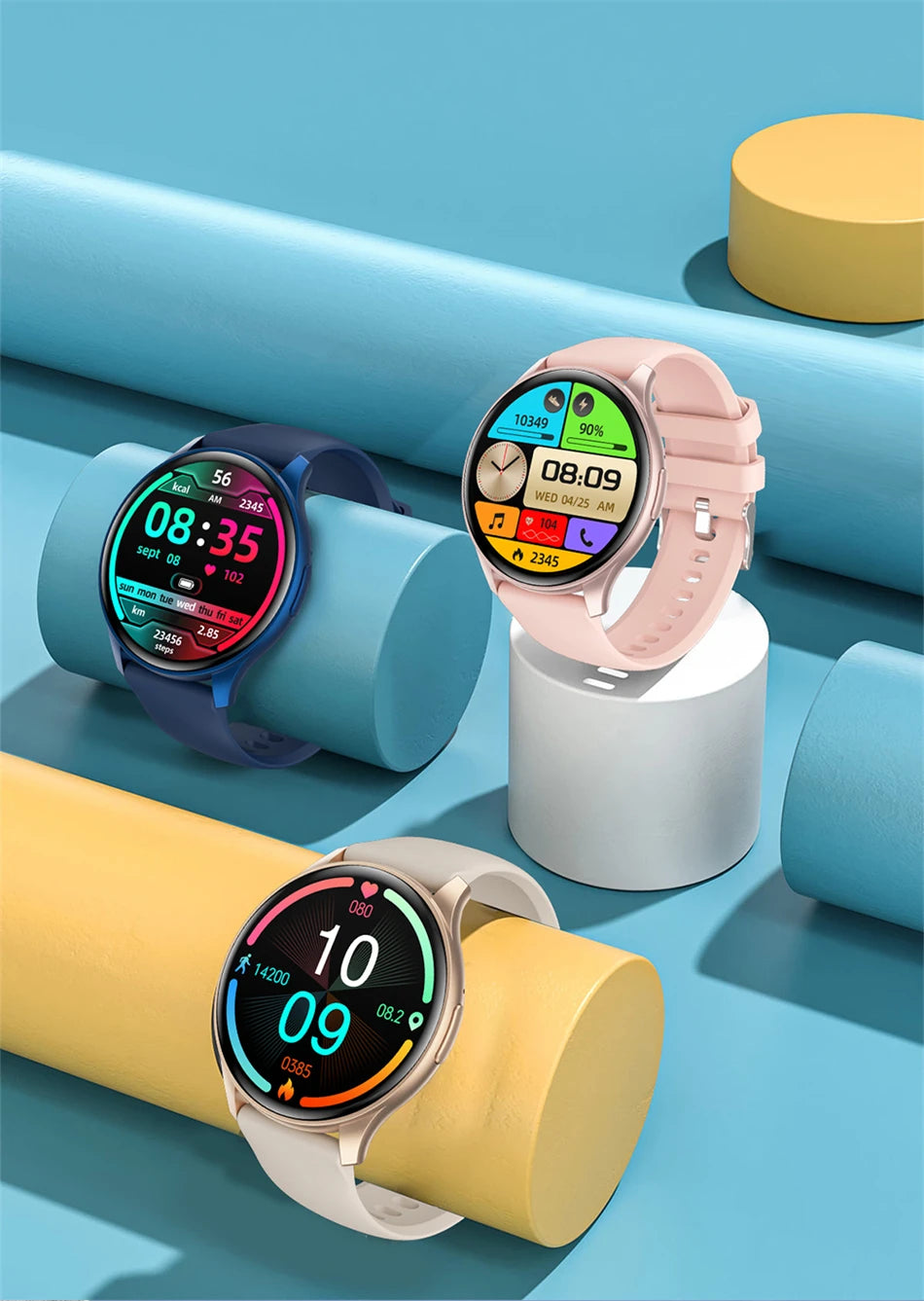 2025 New For Xiaomi Huawei 1.43 inches Bluetooth Call Smartwatch Women Men AMOLED 466*466 HD Pixel Display Smartwatches Ladies
